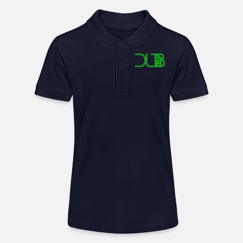 Dub Step Techno Musique Cool DJ Party Club Texte Logo - Polo bio MINI SPRINTER Stanley/Stella Ado - bleu marine
