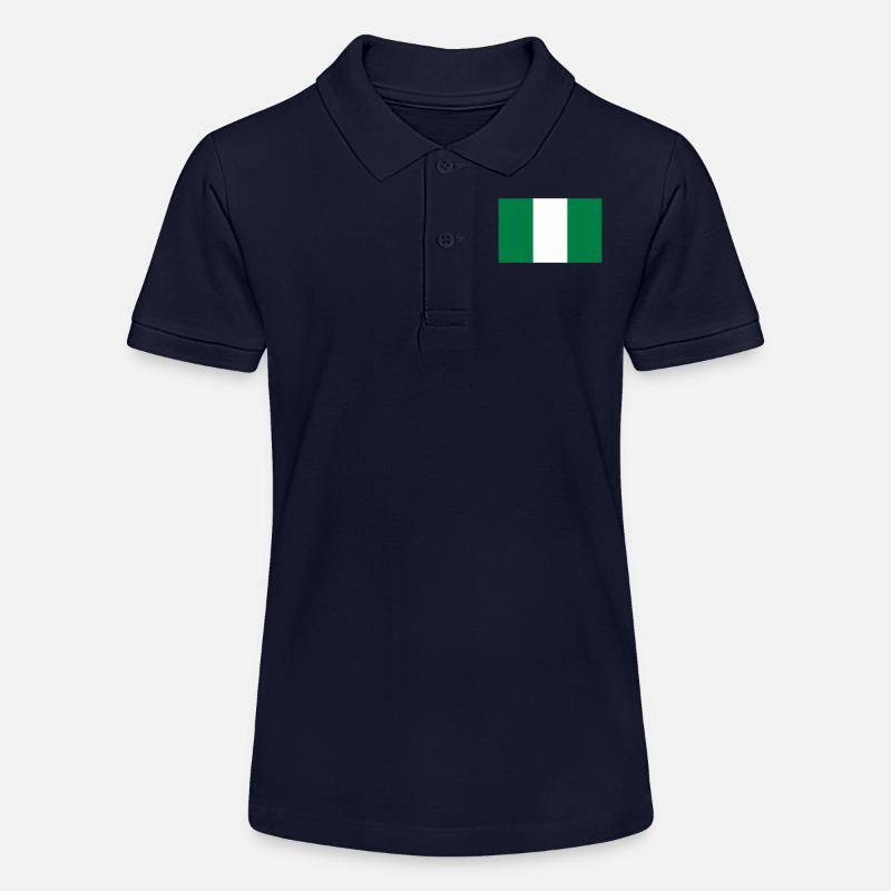 Nigeria - drapeau - Polo bio MINI SPRINTER Stanley/Stella Ado - bleu marine