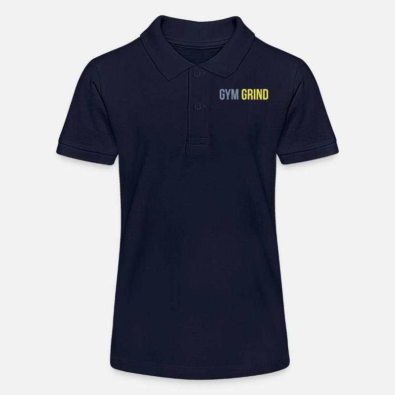 gym grind - Polo bio MINI SPRINTER Stanley/Stella Ado - bleu marine