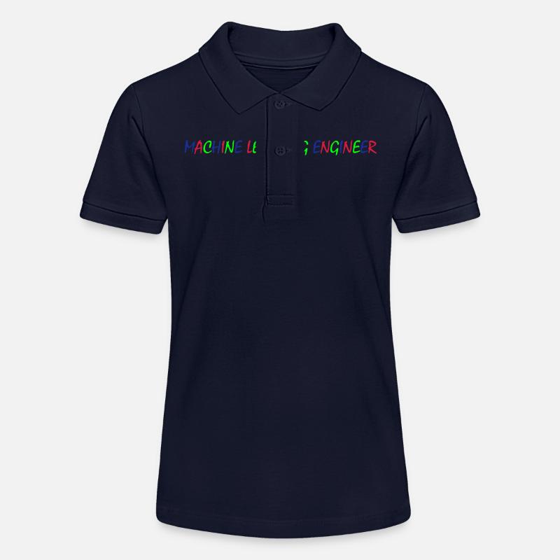 Machine Learning Engineer – Farbliche Typografie - Stanley/Stella Teenager Bio-Poloshirt MINI SPRINTER - Navy