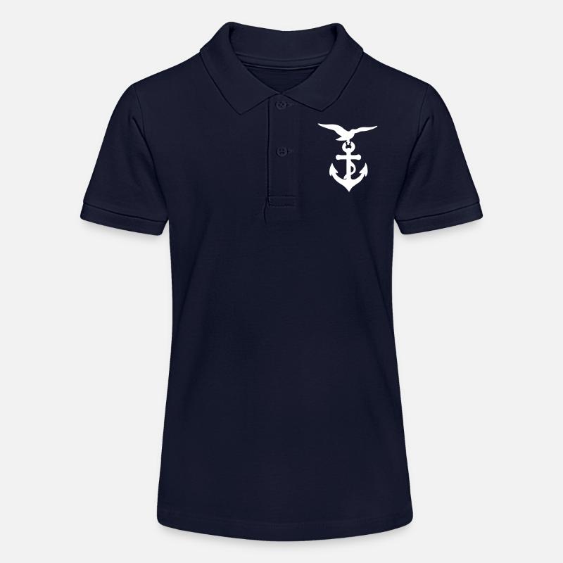 Ancre Seagull - Polo bio MINI SPRINTER Stanley/Stella Ado - bleu marine