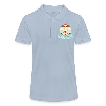 Lama Meditiert Yoga Llamaste Sonnenbrille Retro - Stanley/Stella Teenager Bio-Poloshirt MINI SPRINTER - Rot - Vorne