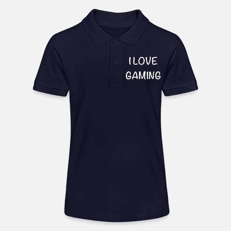 J’adore le lettrage gaming - Polo bio MINI SPRINTER Stanley/Stella Ado - bleu marine