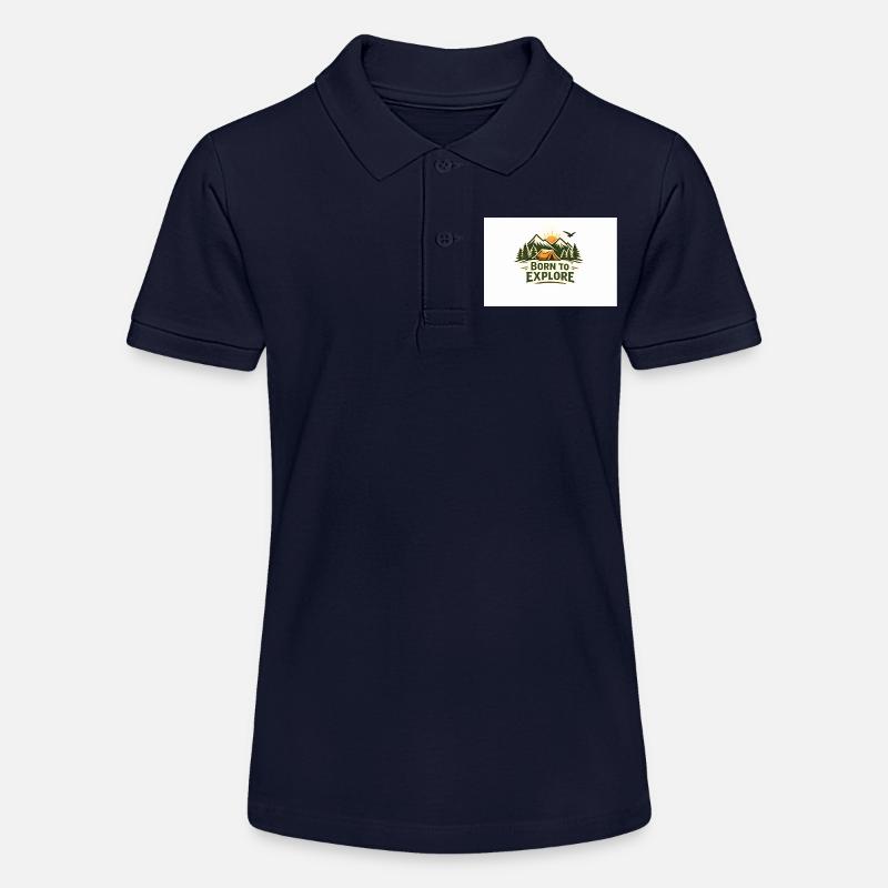 Né pour explorer les aventures en plein air - Polo bio MINI SPRINTER Stanley/Stella Ado - bleu marine