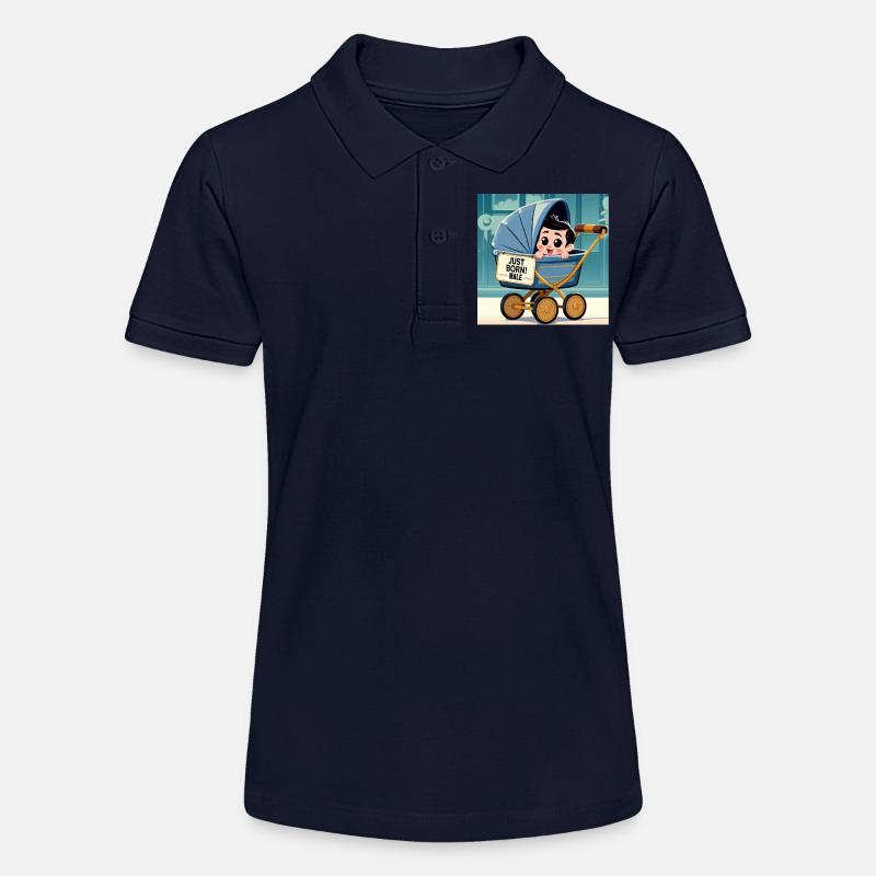 Gerade geborener Junge - Stanley/Stella Teenager Bio-Poloshirt MINI SPRINTER - Navy