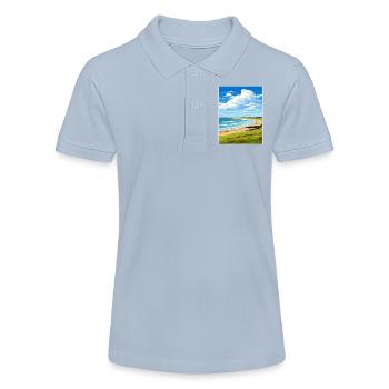 Constantine Bay Cornwall England Reiseposter WPA - Stanley/Stella Teenager Bio-Poloshirt MINI SPRINTER - Rot - Vorne