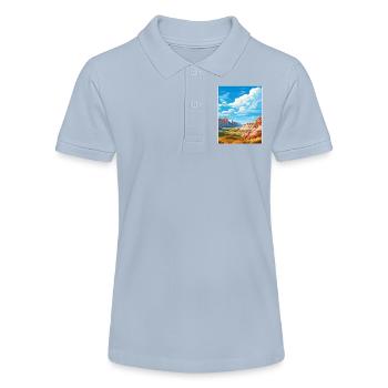 Badlands Nationalpark Reise Poster Souvenir WPA - Stanley/Stella Teenager Bio-Poloshirt MINI SPRINTER - Rot - Vorne