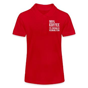 99 % Kaffee - Stanley/Stella Teenager Bio-Poloshirt MINI SPRINTER - Rot - Vorne