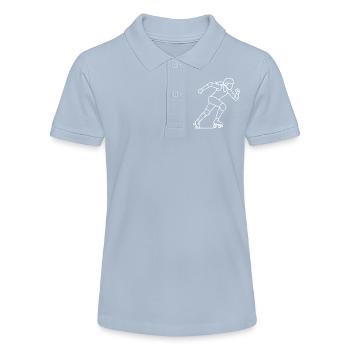 Croquis de joueur de roller derby – Motif sportif - Polo bio MINI SPRINTER Stanley/Stella Ado - rouge - Devant