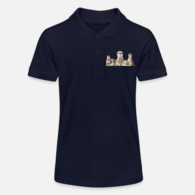 Écureuil terrestre - Polo bio MINI SPRINTER Stanley/Stella Ado - bleu marine