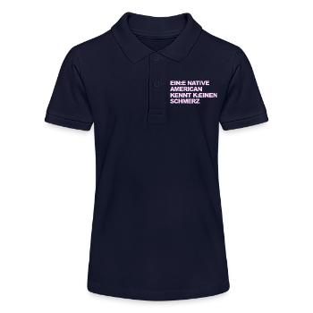 SATIRE WOKE : Un Indien ne connaît pas la douleur - Polo bio MINI SPRINTER Stanley/Stella Ado - bleu marine - Devant