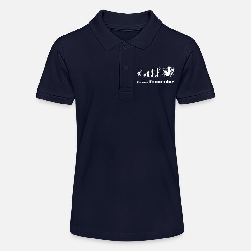 Evolution - Pour toujours jouer du tambour - Polo bio MINI SPRINTER Stanley/Stella Ado - bleu marine