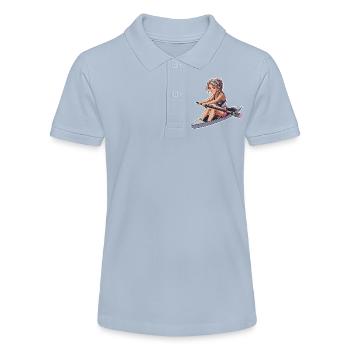Rameur Fille Graphique - Polo bio MINI SPRINTER Stanley/Stella Ado - rouge - Devant