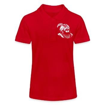 Laughing Ali Baba Design - Stanley/Stella Teen Organic Polo Shirt MINI SPRINTER - red - Front
