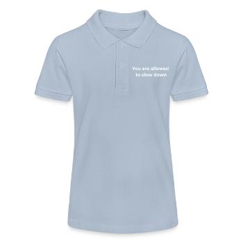 Mindful Reminder | You are allowed to slow down - Stanley/Stella Teen Organic Polo Shirt MINI SPRINTER - red - Front