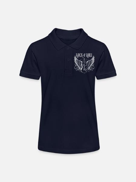 Rock & Roll Guitar - Stanley/Stella Teenager Bio-Poloshirt MINI SPRINTER - Navy