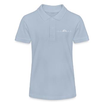 Heartbeat mountain - Stanley/Stella Teen Organic Polo Shirt MINI SPRINTER - red - Front