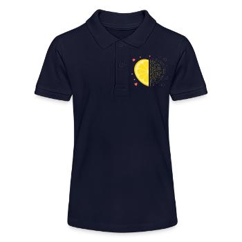Cœur de citron – Mon autre moitié me manque - Polo bio MINI SPRINTER Stanley/Stella Ado - bleu marine - Devant