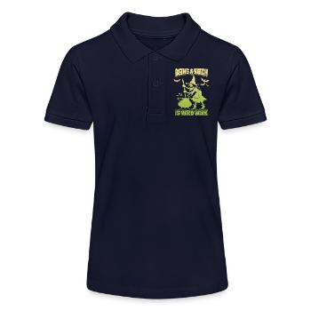 Hexe, Hexenkunst, Witchcraft, Hexengebräu, Spruch - Stanley/Stella Teenager Bio-Poloshirt MINI SPRINTER - Navy - Vorne