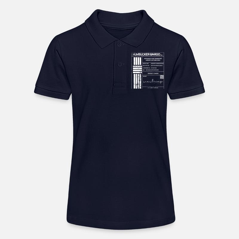 Étiquette d’expédition, blanche - Polo bio MINI SPRINTER Stanley/Stella Ado - bleu marine