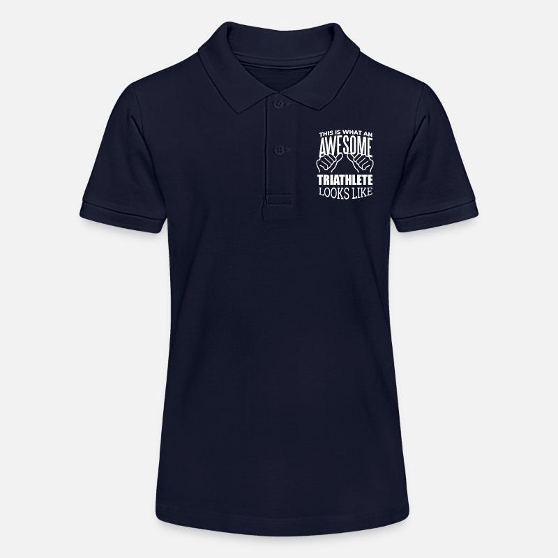 triathlon - Polo bio MINI SPRINTER Stanley/Stella Ado - bleu marine