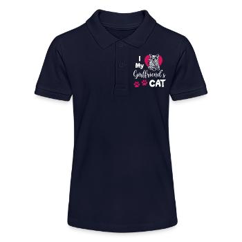 J’aime le chat de mes copines - Polo bio MINI SPRINTER Stanley/Stella Ado - bleu marine - Devant