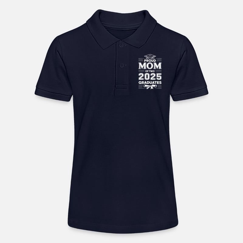 Fière mère de deux diplômés en 2025 - Polo bio MINI SPRINTER Stanley/Stella Ado - bleu marine