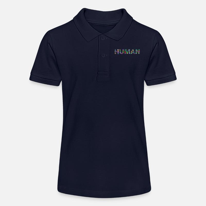 Human - Polo bio MINI SPRINTER Stanley/Stella Ado - bleu marine