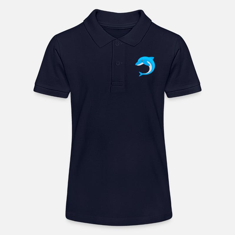 dauphin bleu - Polo bio MINI SPRINTER Stanley/Stella Ado - bleu marine