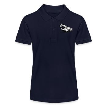 Autokran, crane (2 color) - Stanley/Stella Teenager Bio-Poloshirt MINI SPRINTER - Navy - Vorne