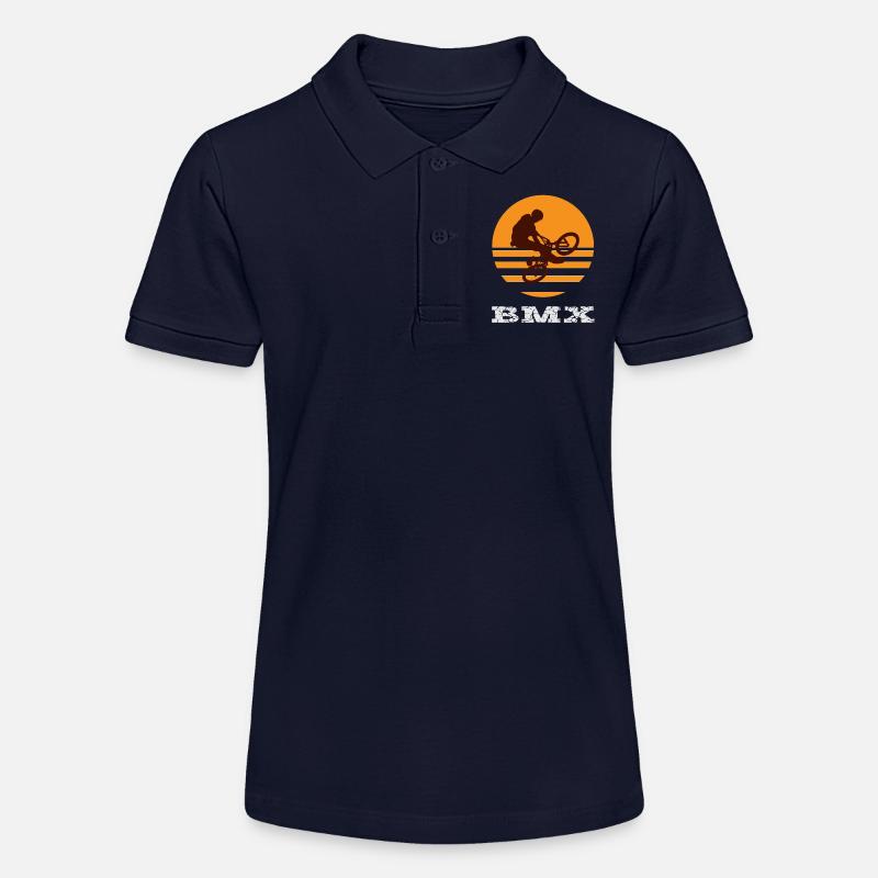BMX - Polo bio MINI SPRINTER Stanley/Stella Ado - bleu marine