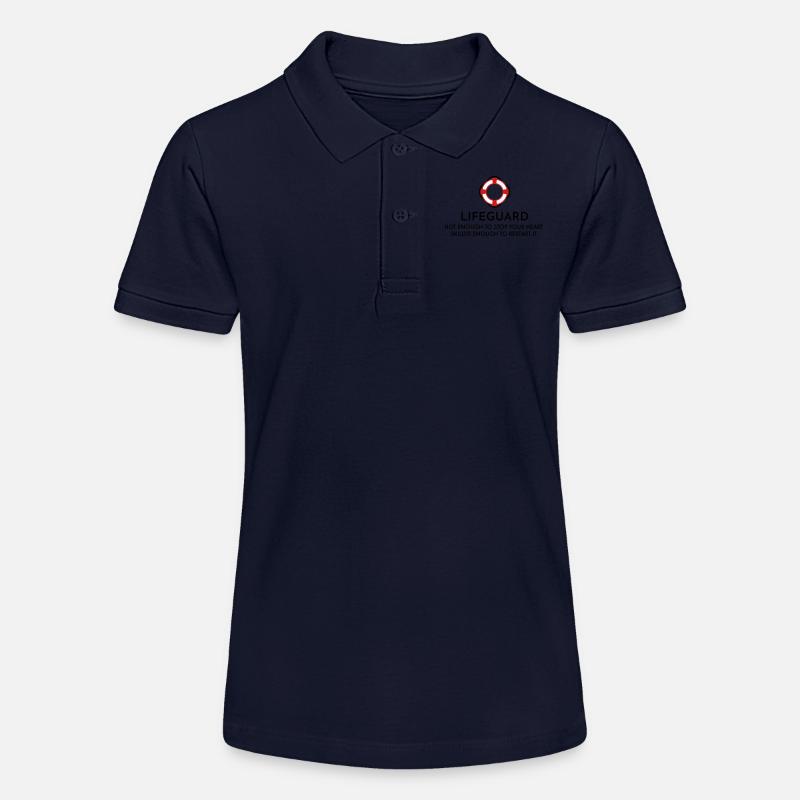 Maître nageur - Polo bio MINI SPRINTER Stanley/Stella Ado - bleu marine
