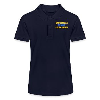 impossible is not ukrainian - ukraine - Polo bio MINI SPRINTER Stanley/Stella Ado - bleu marine - Devant