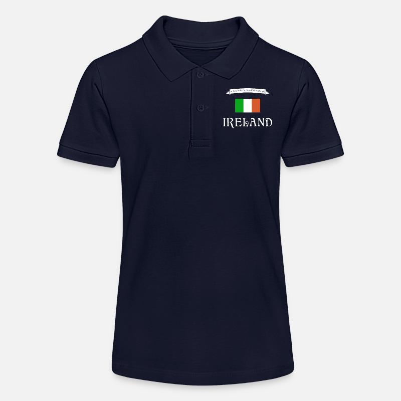 Irlande Irlande - Polo bio MINI SPRINTER Stanley/Stella Ado - bleu marine