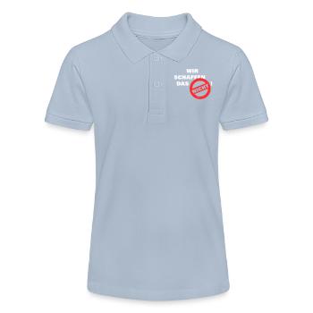 Wir schaffen das nicht - weiß - Stanley/Stella Teenager Bio-Poloshirt MINI SPRINTER - Rot - Vorne
