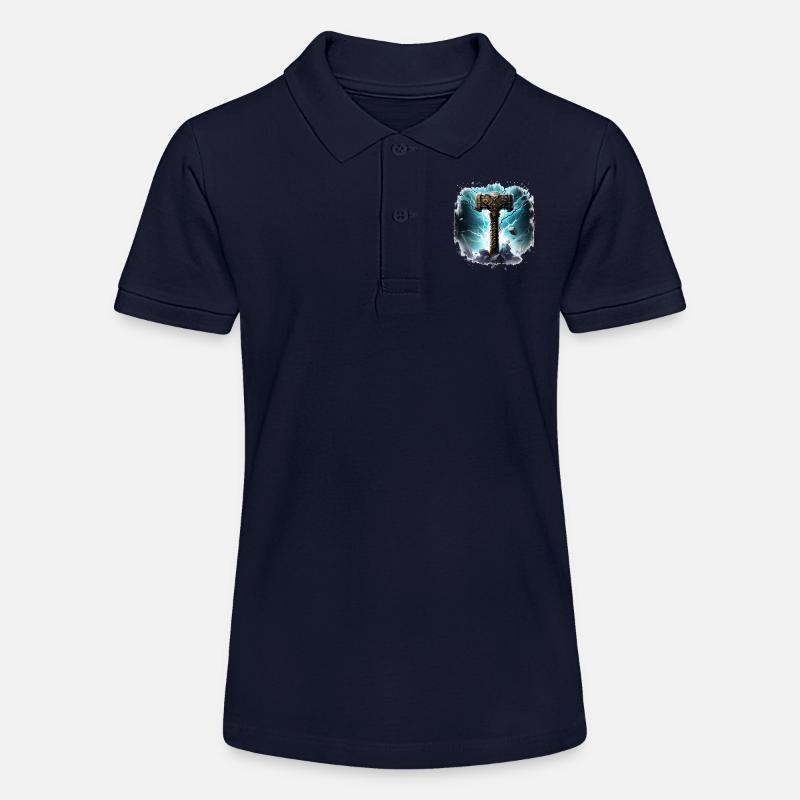 Marteau de Thor Myolnir - Polo bio MINI SPRINTER Stanley/Stella Ado - bleu marine