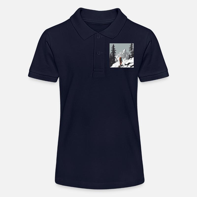 Alpinisme - Polo bio MINI SPRINTER Stanley/Stella Ado - bleu marine