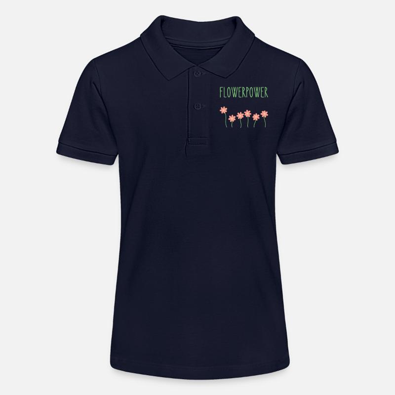 Le pouvoir des fleurs - Polo bio MINI SPRINTER Stanley/Stella Ado - bleu marine