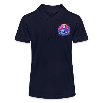 Fox Art Psychédélique - Polo bio MINI SPRINTER Stanley/Stella Ado - bleu marine - Devant