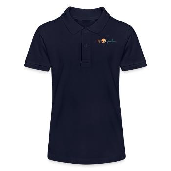 Battement de cœur Alien - Polo bio MINI SPRINTER Stanley/Stella Ado - bleu marine - Devant