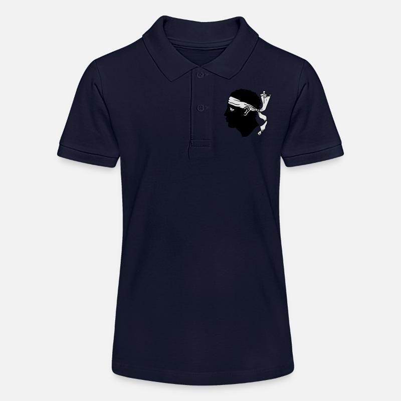 drapeau_corse2 - Polo bio MINI SPRINTER Stanley/Stella Ado - bleu marine