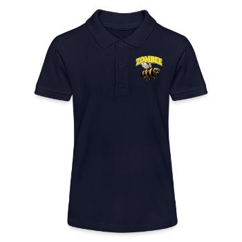 Abeille zombie Zombee - Polo bio MINI SPRINTER Stanley/Stella Ado - bleu marine - Devant