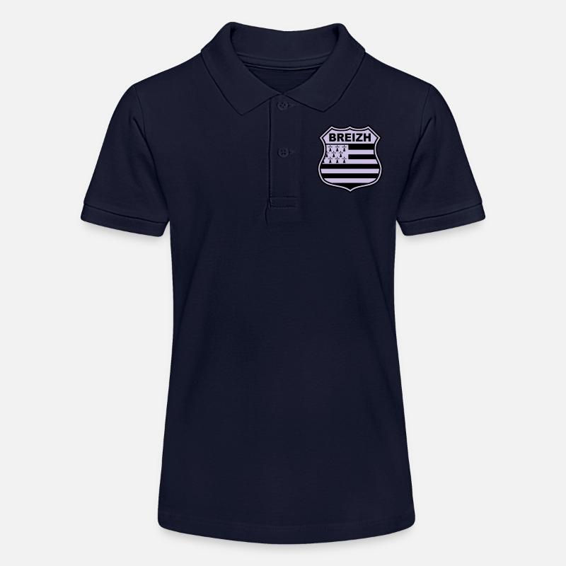 breizh bretagne - Polo bio MINI SPRINTER Stanley/Stella Ado - bleu marine