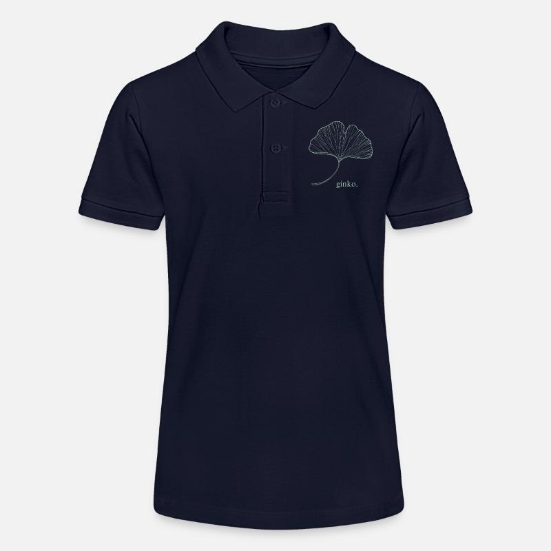ginkgo. - Polo bio MINI SPRINTER Stanley/Stella Ado - bleu marine