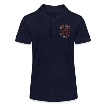 Gehirn, sarkastischer Spruch, too many tabs open - Stanley/Stella Teenager Bio-Poloshirt MINI SPRINTER - Navy - Vorne