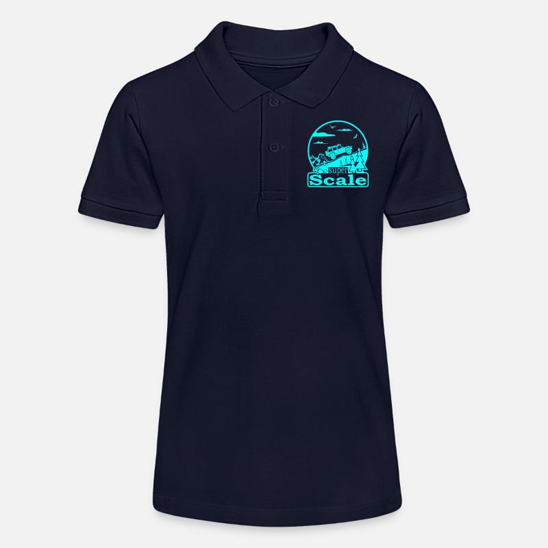 superScale Logo cyan1 - Polo bio MINI SPRINTER Stanley/Stella Ado - bleu marine