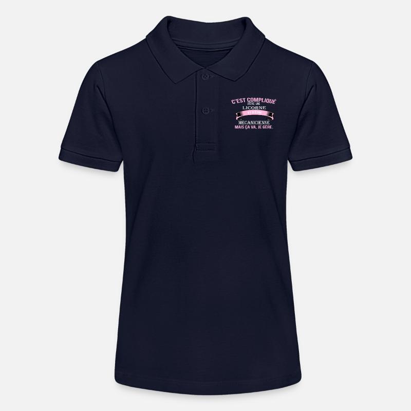 Mecanicienne - Polo bio MINI SPRINTER Stanley/Stella Ado - bleu marine