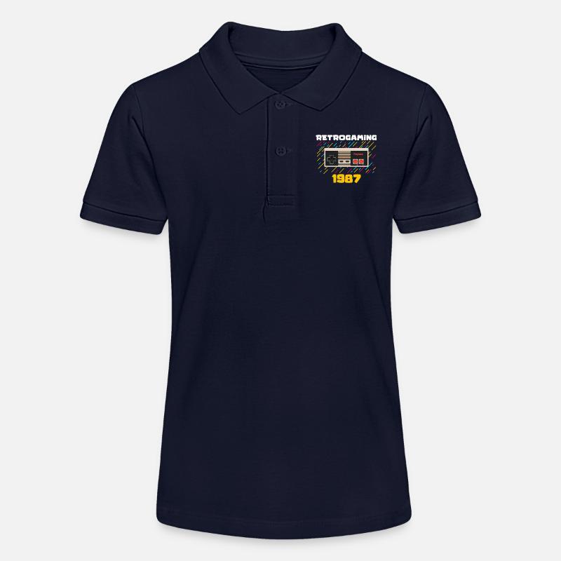 Retrogaming - Polo bio MINI SPRINTER Stanley/Stella Ado - bleu marine
