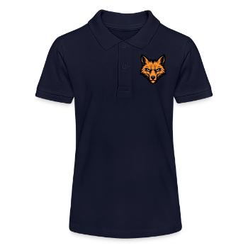 Fox Head Animal - Stanley/Stella Teen Organic Polo Shirt MINI SPRINTER - navy - Front