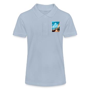 Teignmouth England Uk Reiseposter Souvenir WPA - Stanley/Stella Teenager Bio-Poloshirt MINI SPRINTER - Rot - Vorne